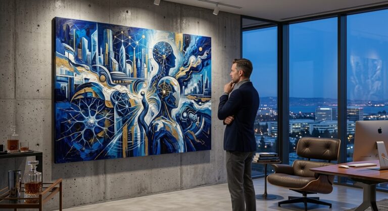 Art as a “Blueprint of the Future”: Why Tech Leaders Invest in Conceptual Physical Paintings